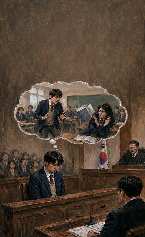 던진 책 한 권이 특수상해가 되는 교실…법정에 쌓이는 '학폭' 이미지